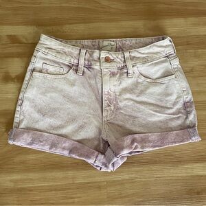 Universal Thread Mid-Rise Jean Vintage Midi Shorts Size 0/25R Purple/Pink